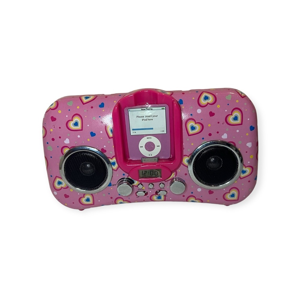 Pink MP3 Player Stereo w/ Radio Antenna